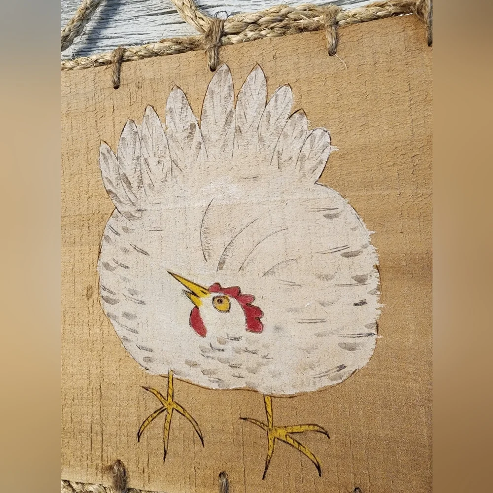 Handpainted farmhouse wood wall hangings